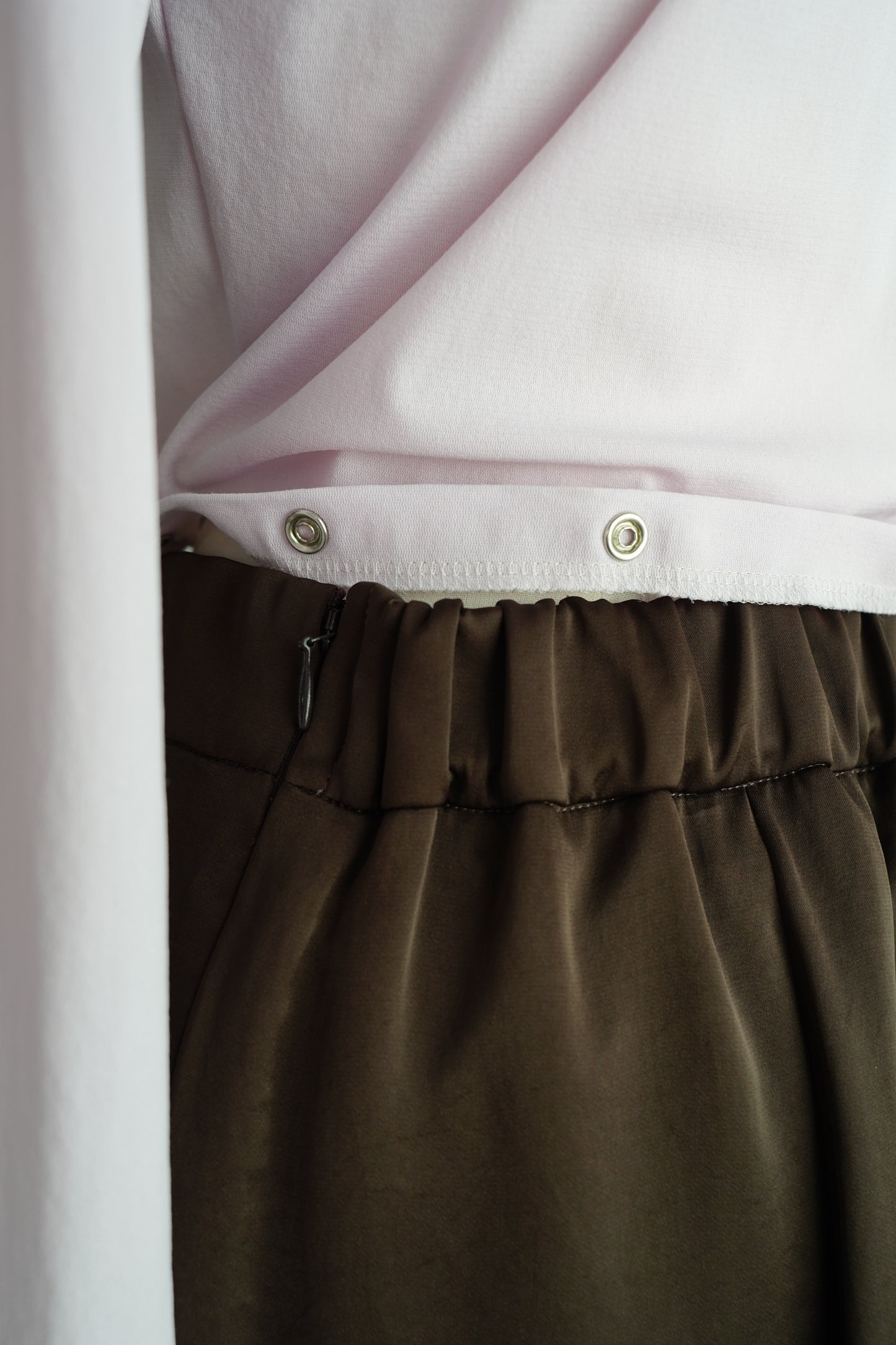 Satin Tight Skirts / BROWN -5月23-28日発送-