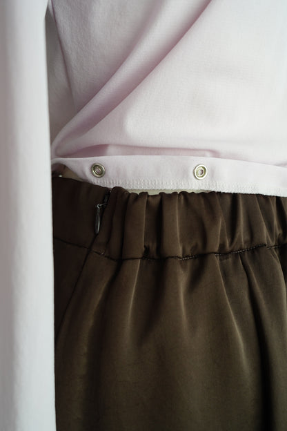 Satin Tight Skirts / BROWN -5月23-28日発送-
