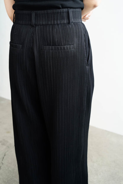Pleats Pants / BLACK