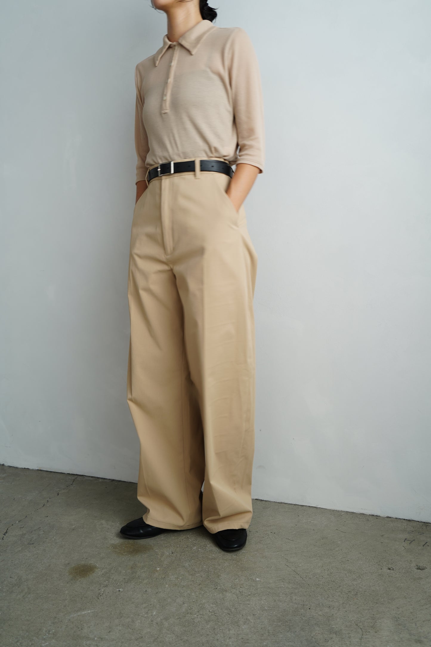 Basic Chino Pants / BEIGE -9月20-25日発送-