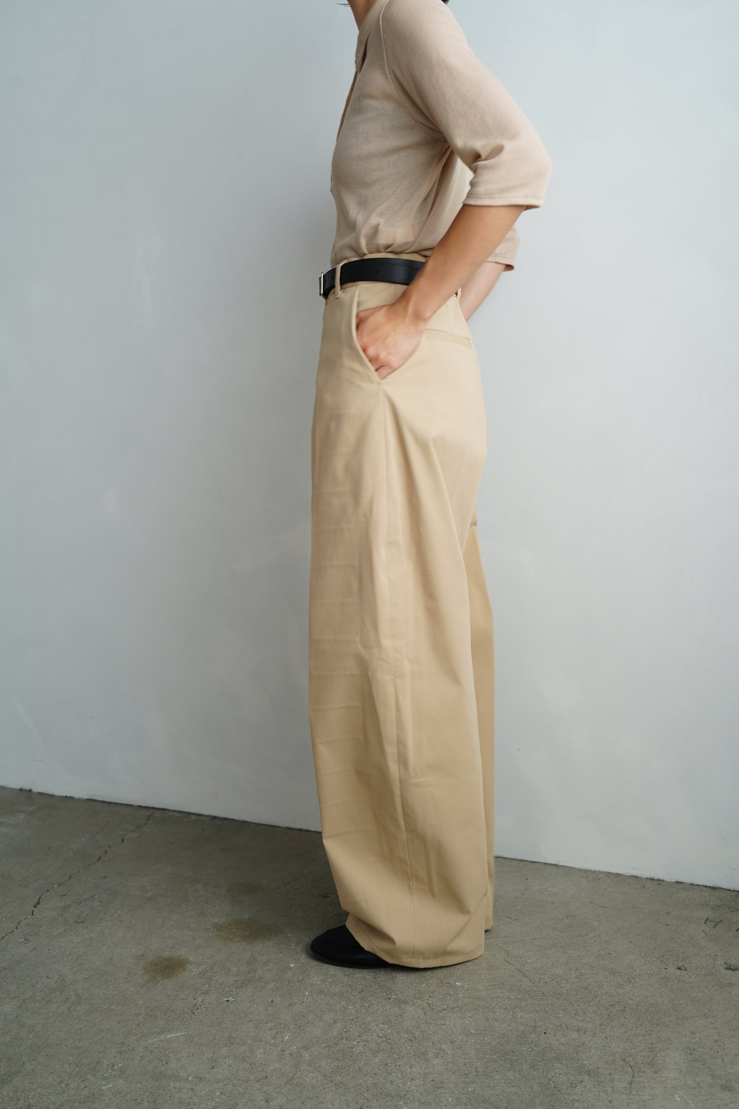 Basic Chino Pants / BEIGE -9月20-25日発送-