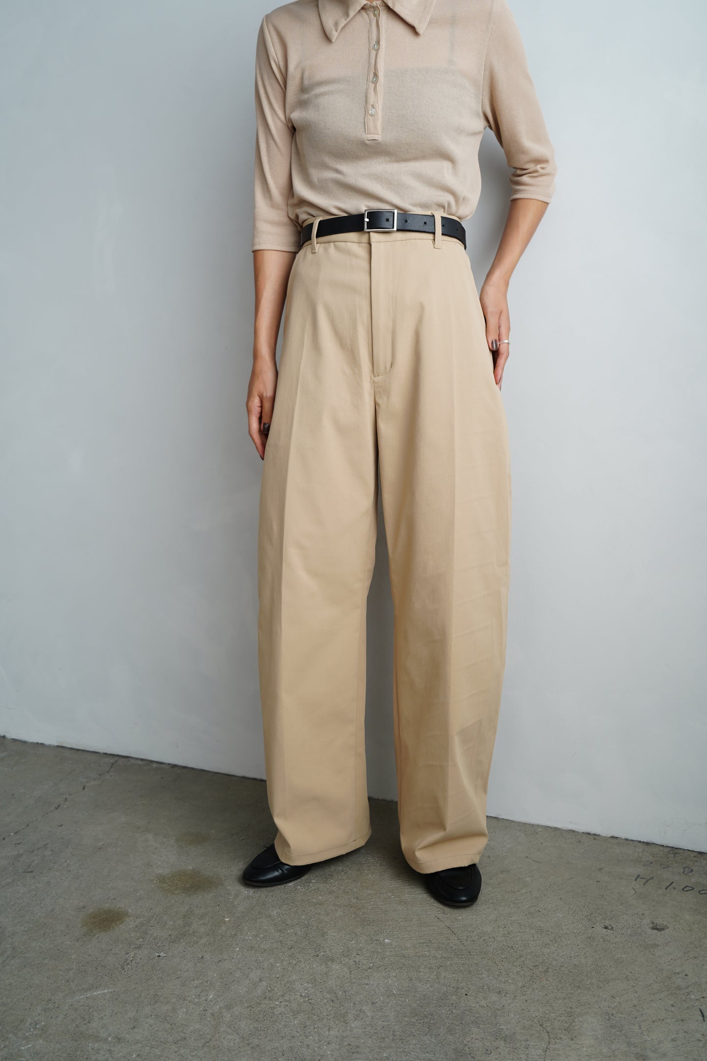 Basic Chino Pants / BEIGE -9月20-25日発送-