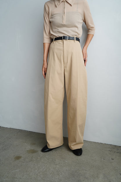 Basic Chino Pants / BEIGE -9月20-25日発送-