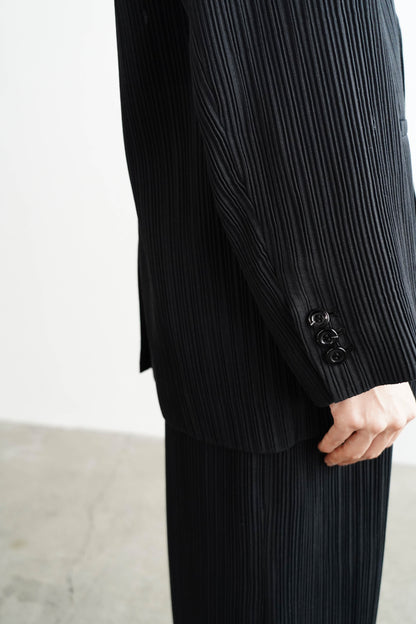 Pleats Tailored Jacket / BLACK -4月5日発送-
