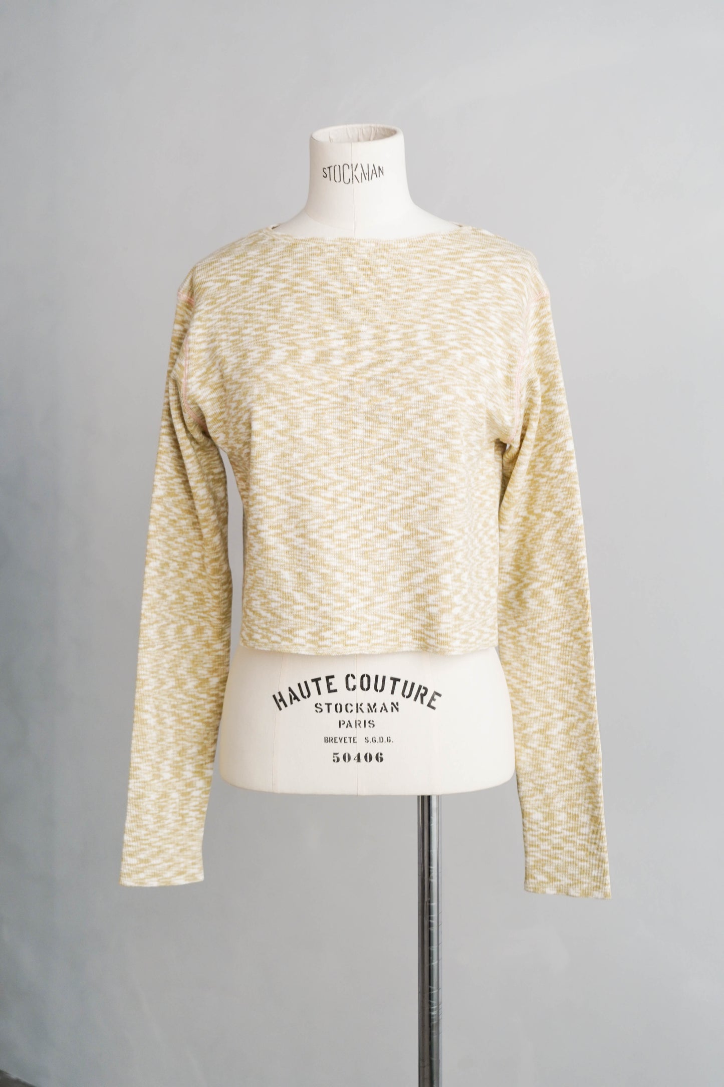 Melange Knit Pullover / YELLOW