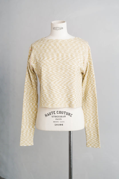 Melange Knit Pullover / YELLOW