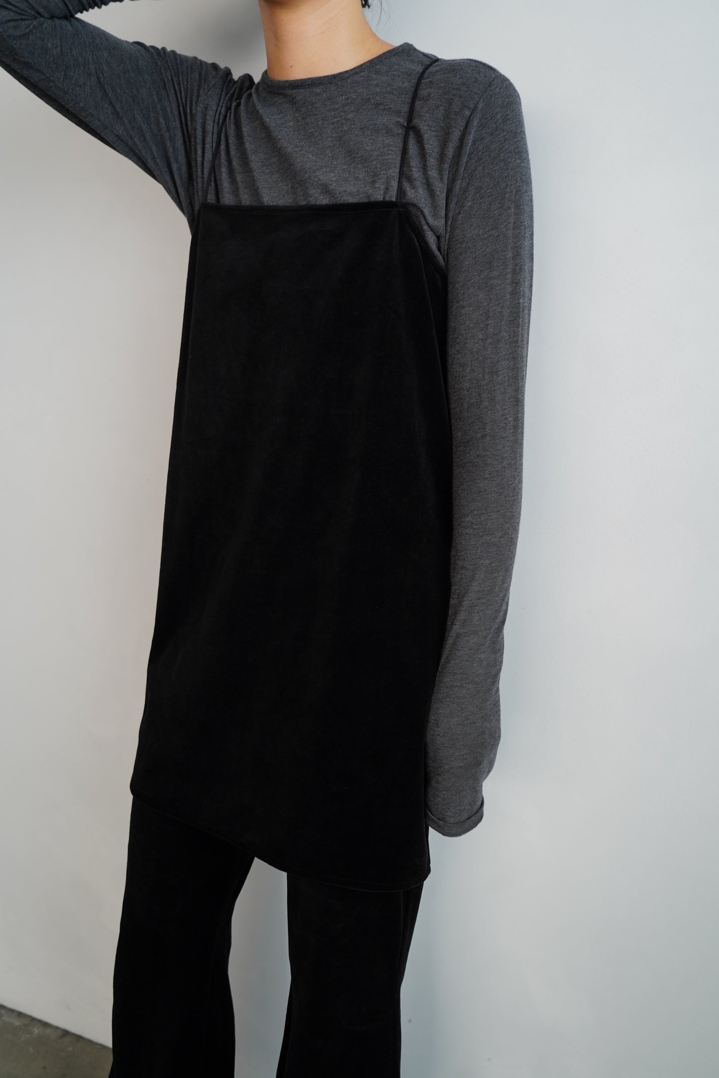 Velour Cami Pants Set / BLACK -9月30日発送-