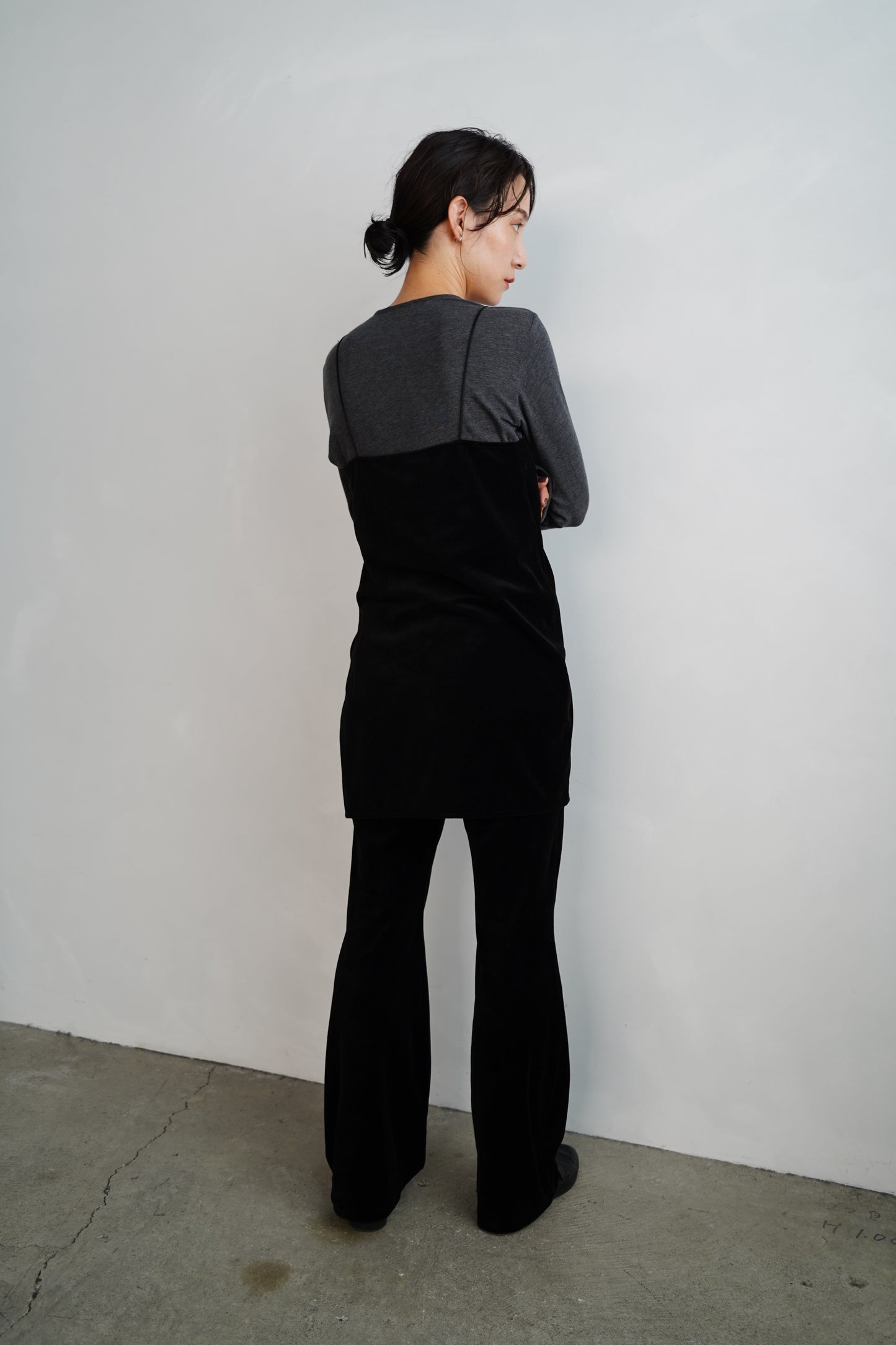 Velour Cami Pants Set / BLACK -9月30日発送-