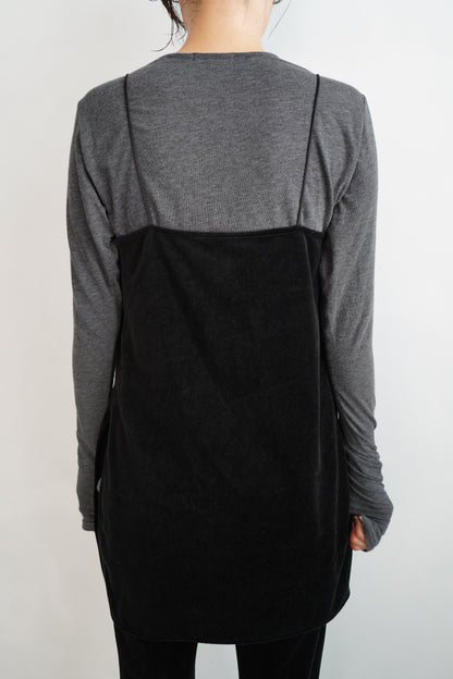 Velour Cami Pants Set / BLACK -9月30日発送-