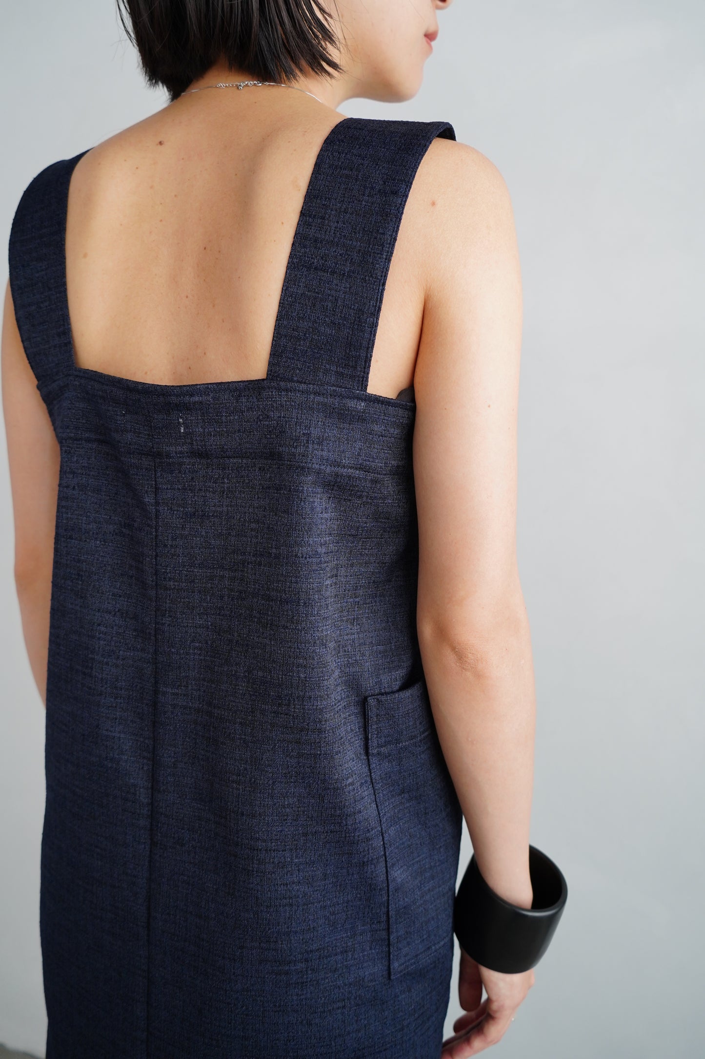 Jacquard Dress / NAVYBLACK -5月20日発送-