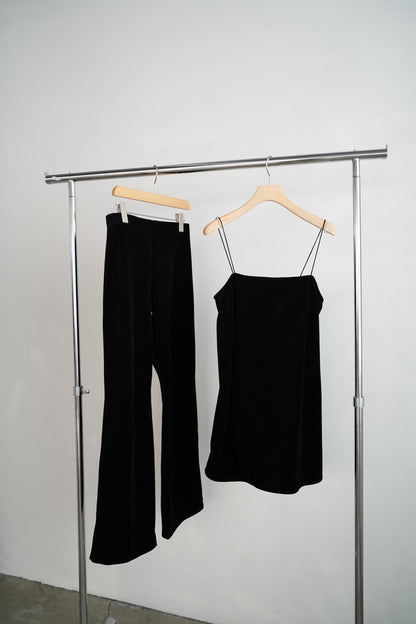 Velour Cami Pants Set / BLACK -9月30日発送-