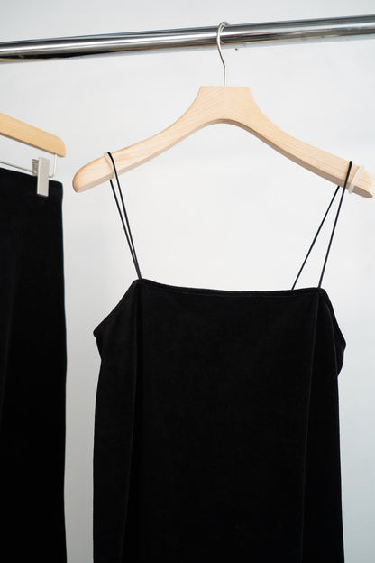 Velour Cami Pants Set / BLACK -9月30日発送-