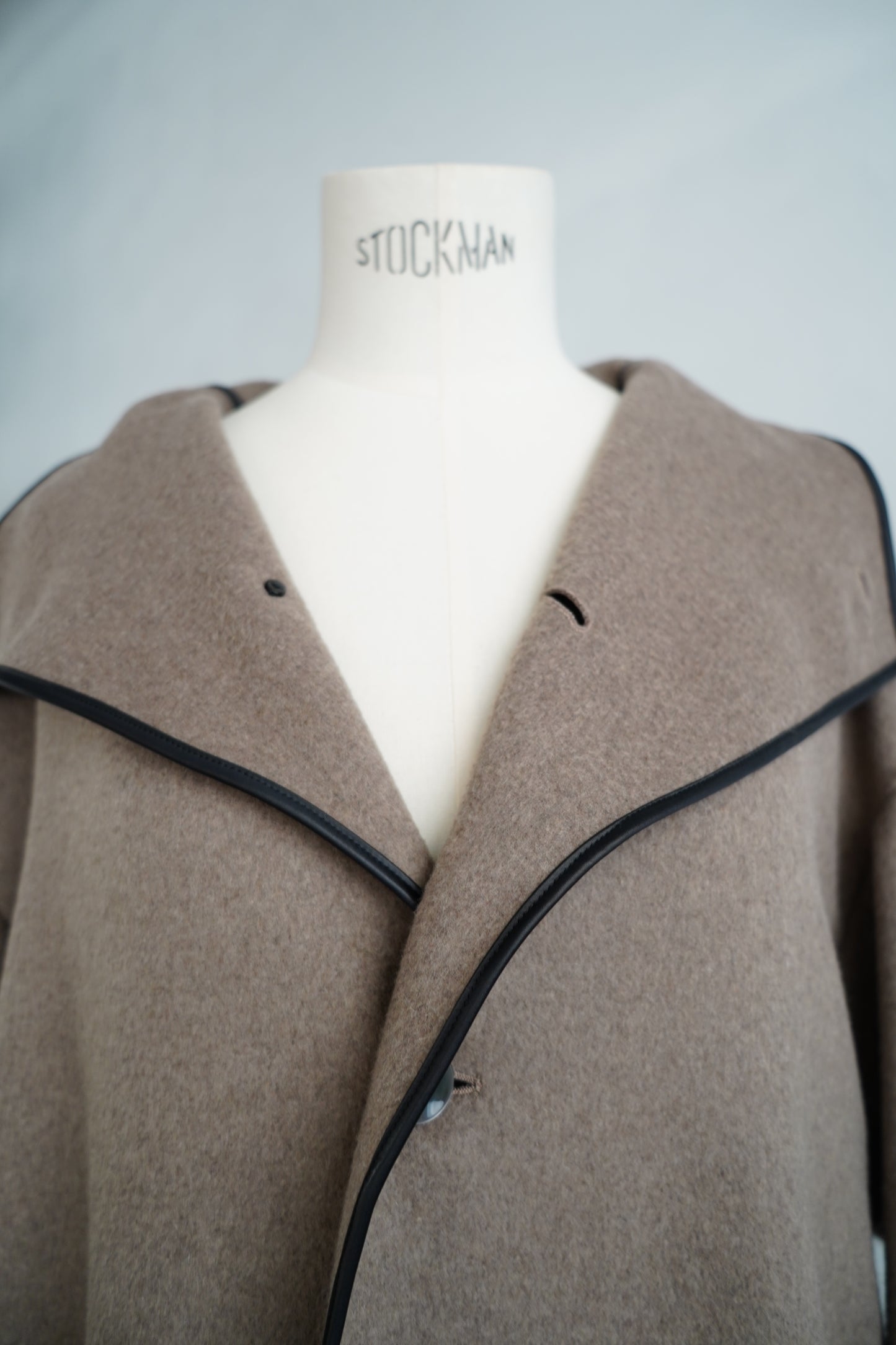 Piping Wool Coat / BROWN -11月上旬発送-