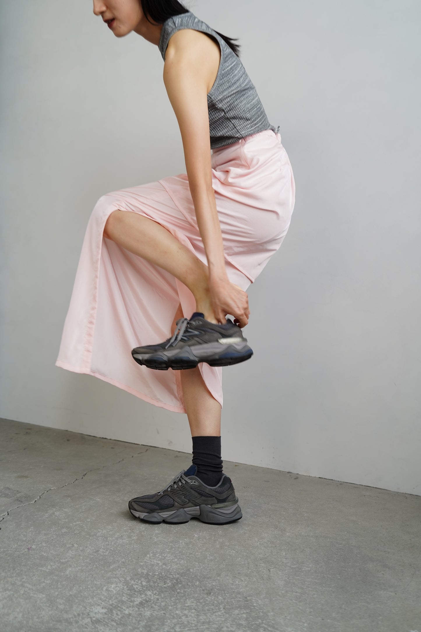 Layered Tight Skirt / PALEPINK -5日以内発送-