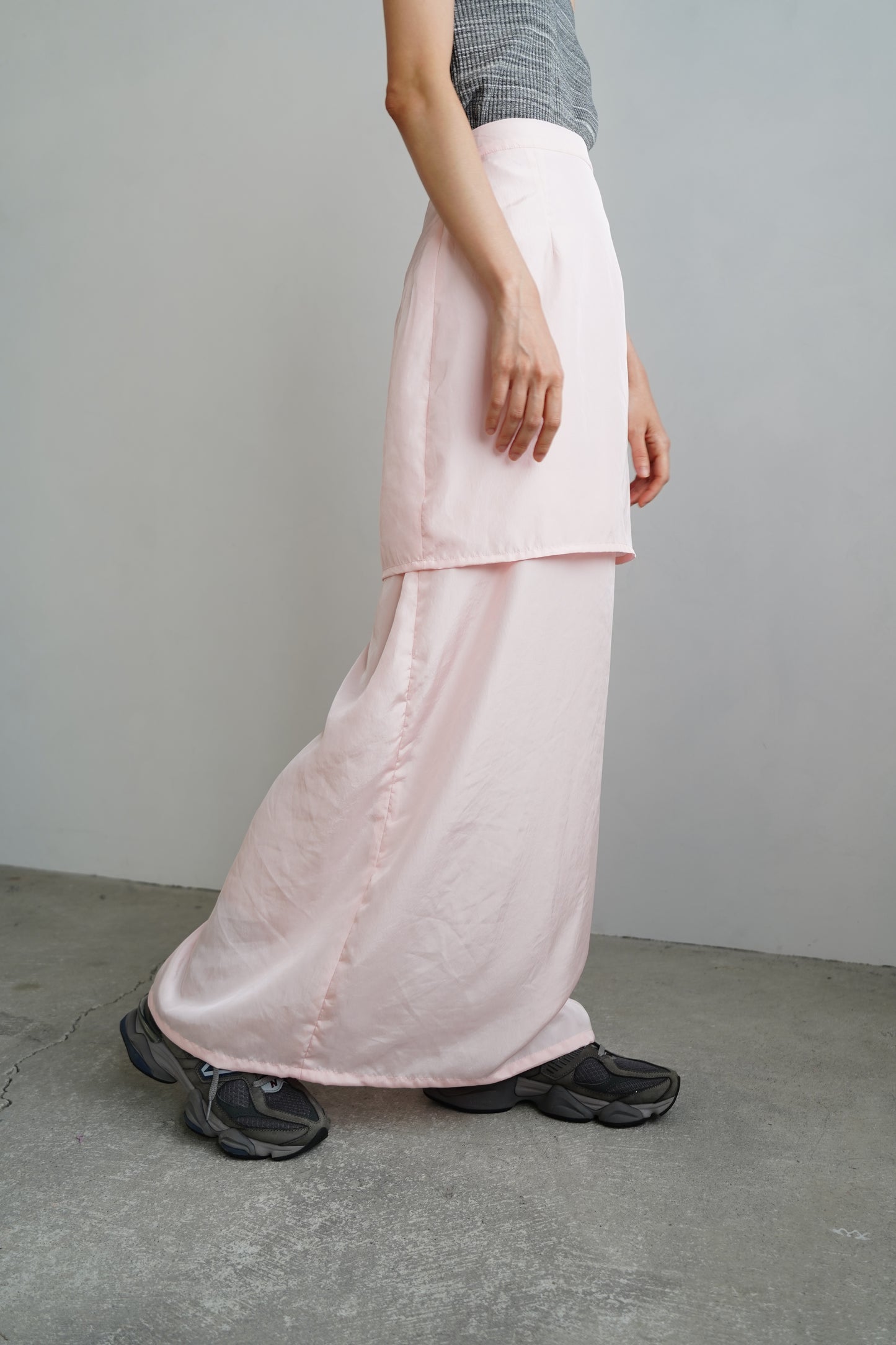 Layered Tight Skirt / PALEPINK -5日以内発送-