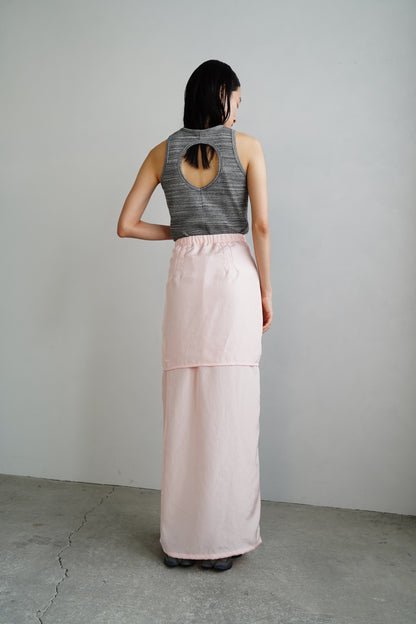 Layered Tight Skirt / PALEPINK -5日以内発送-