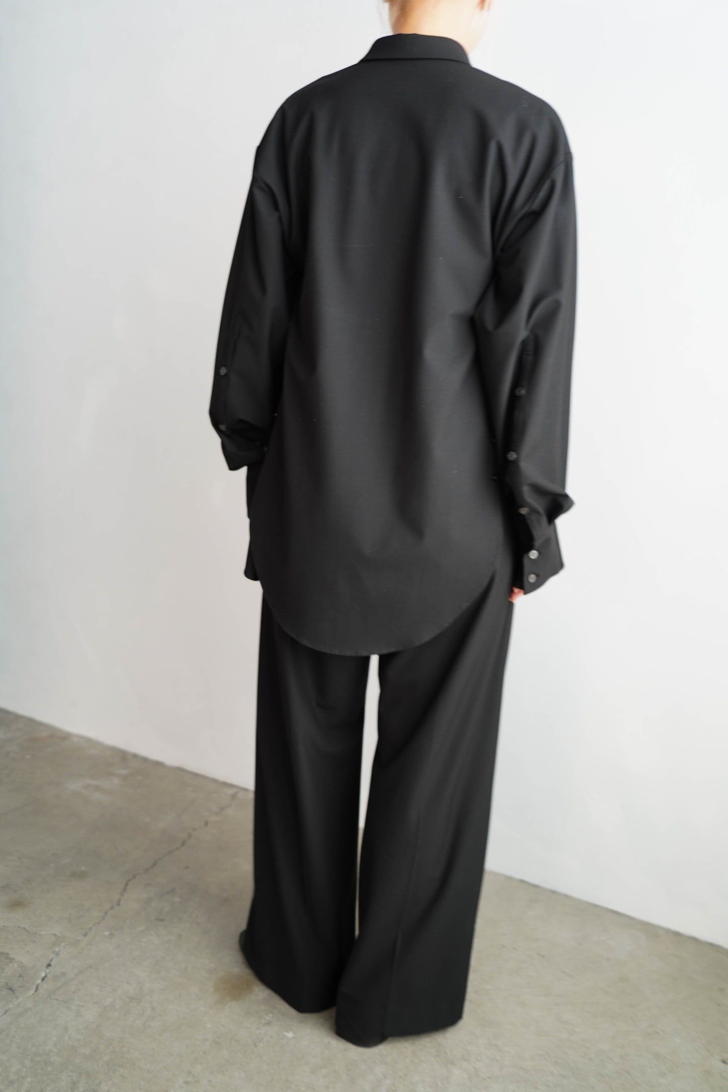 Side Button Shirts / BLACK