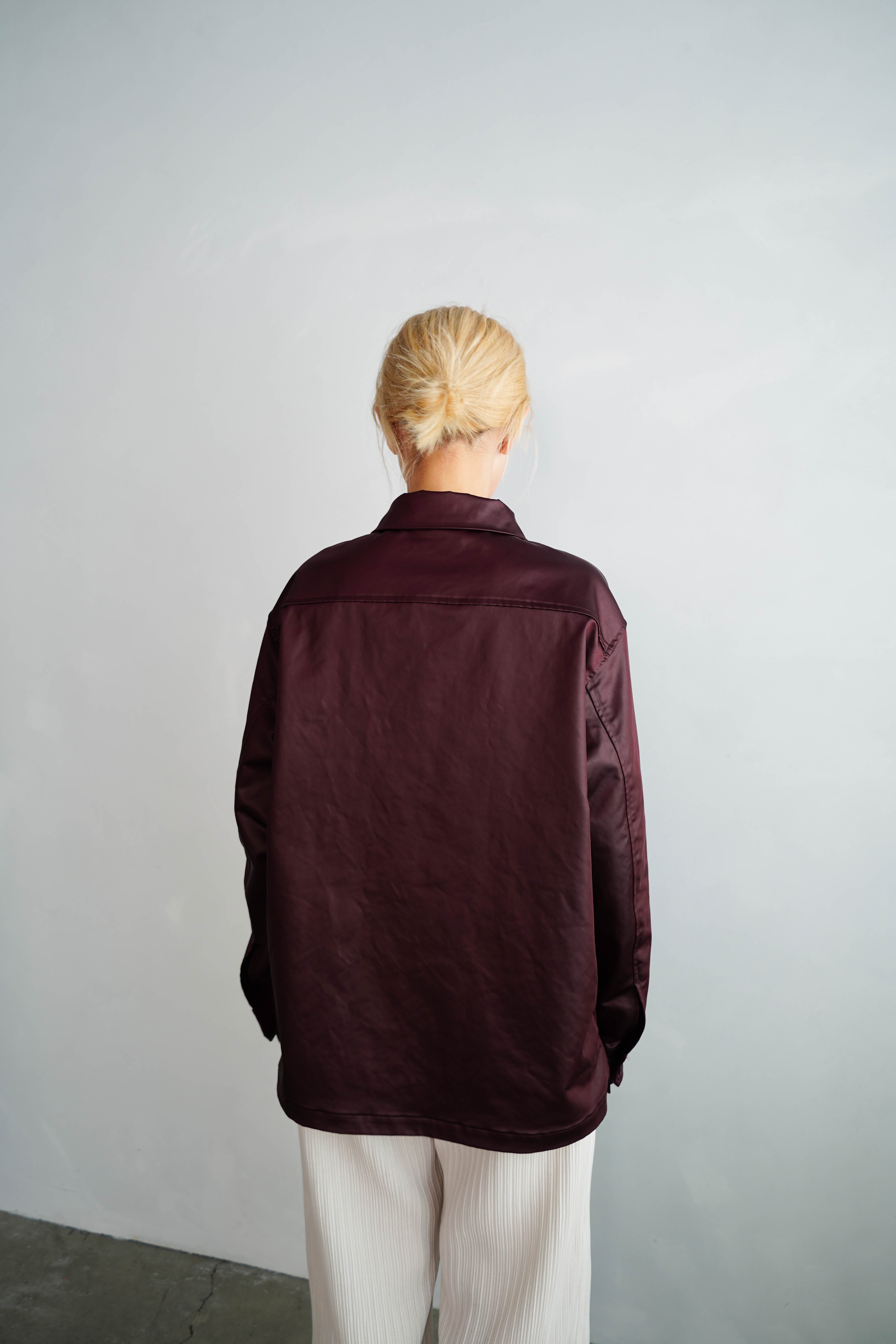 Ecoleather Jacket / BURGUNDY – &her