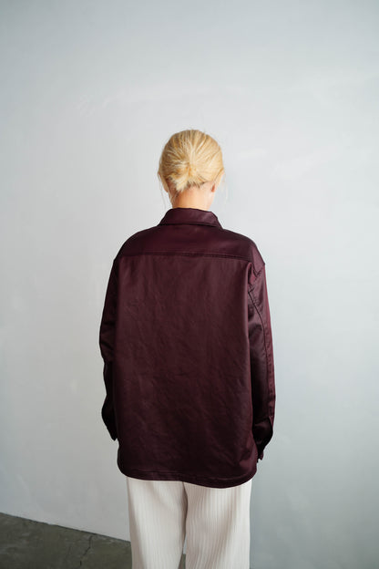 Ecoleather Jacket / BURGUNDY