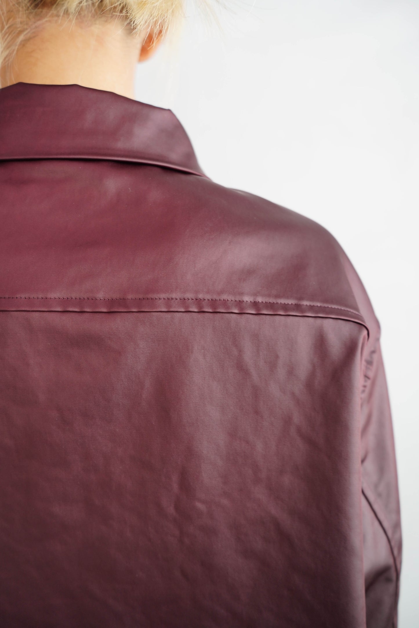 Ecoleather Jacket / BURGUNDY