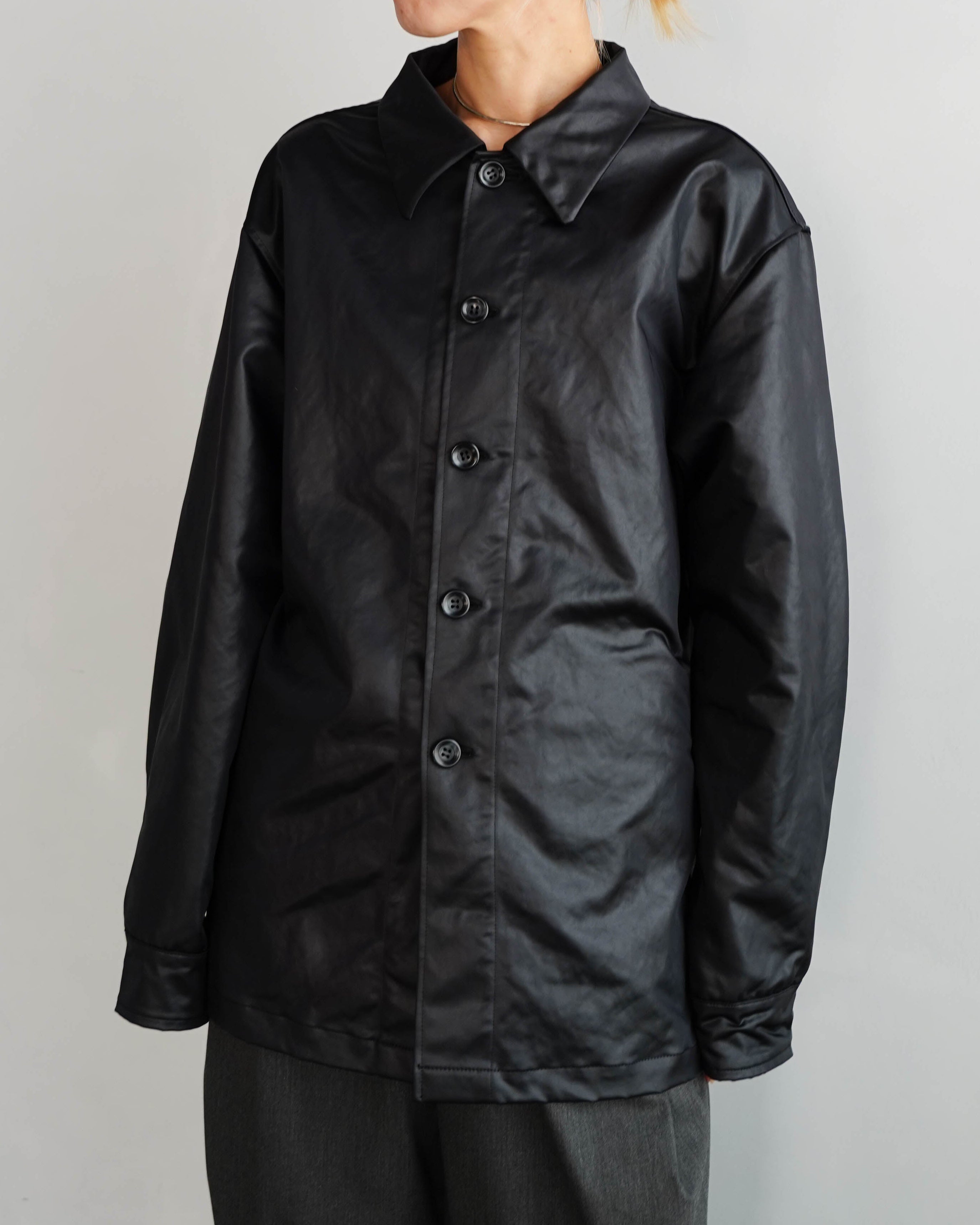 Ecoleather Jacket / BLACK -2月25-28日発送- – &her