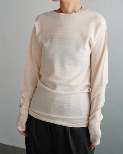 Border Pullover / PINK
