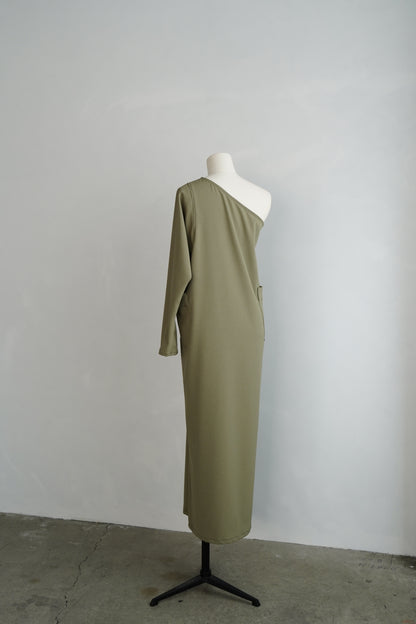 Oneshoulder Dress / SAND -6月13-18日発送-
