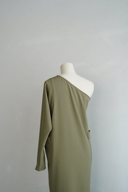 Oneshoulder Dress / SAND -6月13-18日発送-