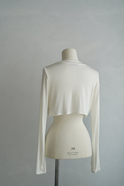 Short Cardigan / WHITE -6月25日発送-