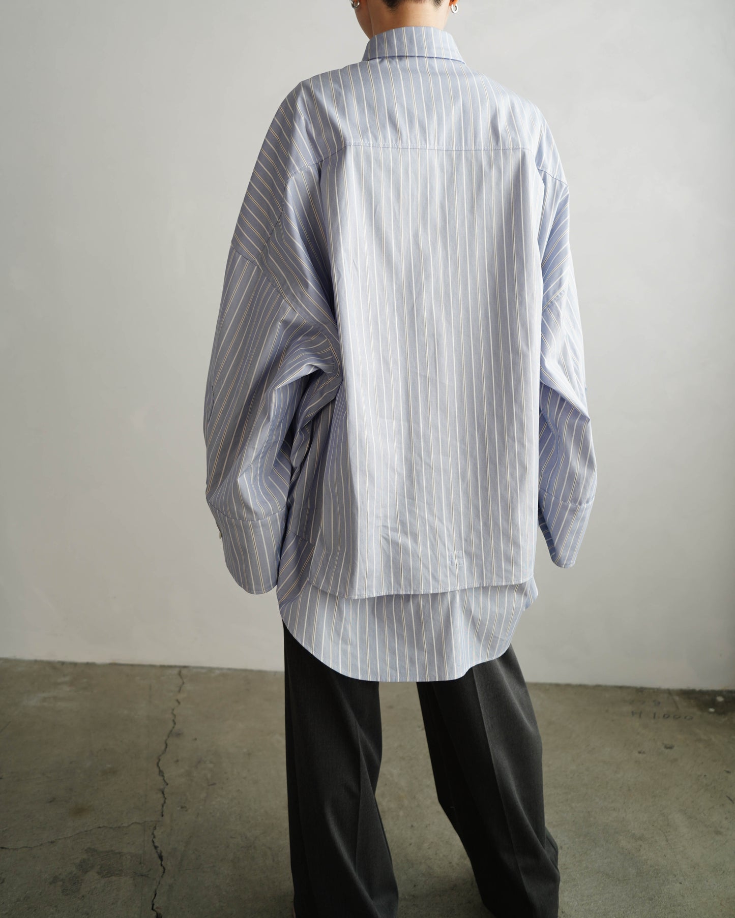 Over Stripe Shirt / BLUE -4月10日発送-
