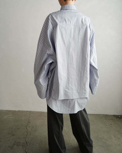 Over Stripe Shirt / BLUE -4月10日発送-
