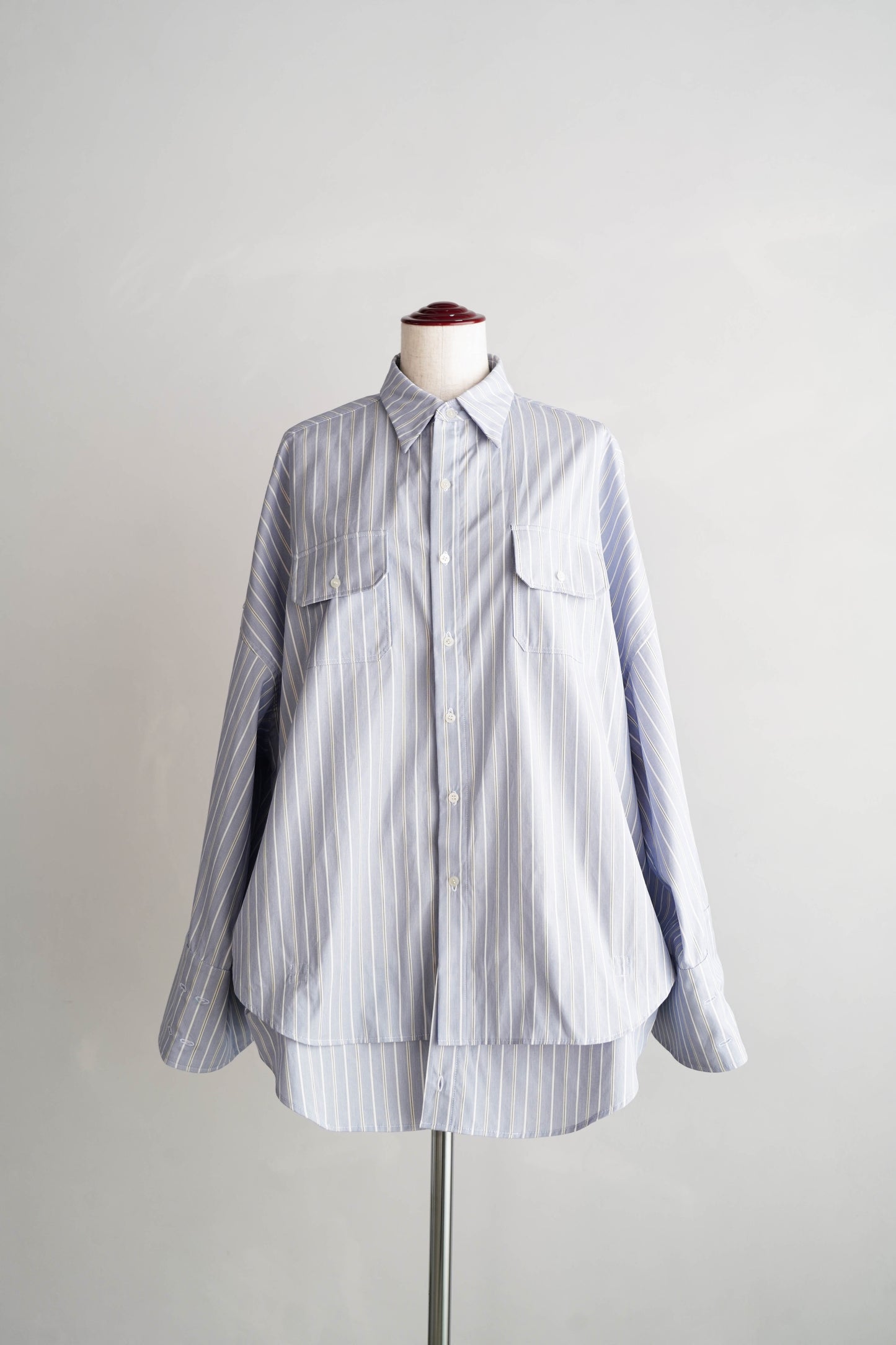 Over Stripe Shirt / BLUE -4月10日発送-