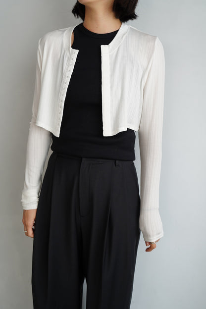 Short Cardigan / WHITE -6月25日発送-