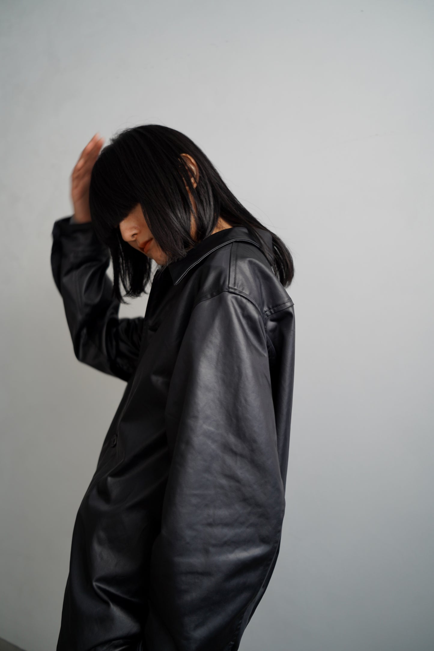 Ecoleather Jacket / BLACK -10月5-10日発送-