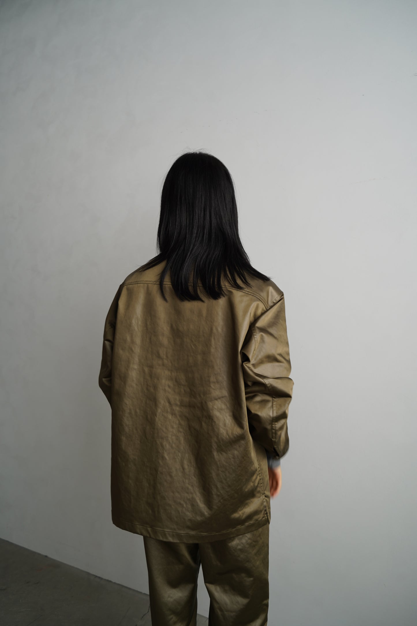 Ecoleather Jacket / OLIVE -10月5-10日発送-