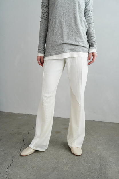 Textured Lace Pants / WHITE