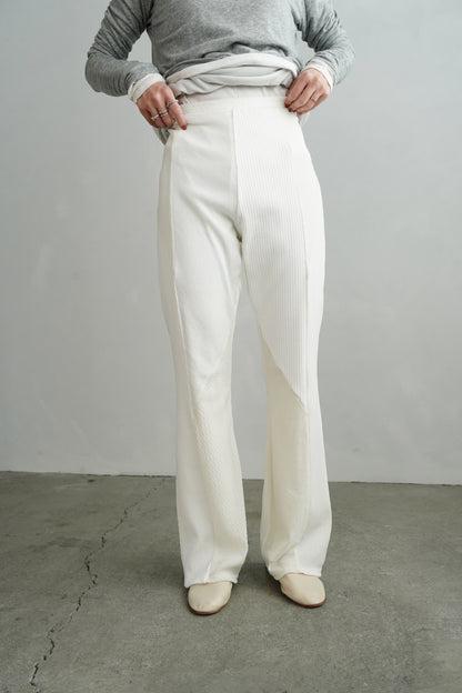 Textured Lace Pants / WHITE