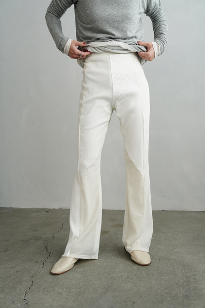 Textured Lace Pants / WHITE