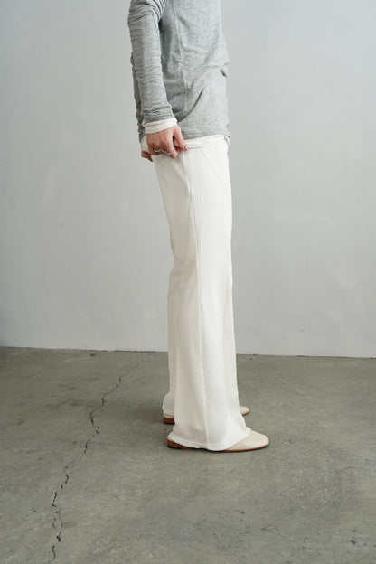 Textured Lace Pants / WHITE