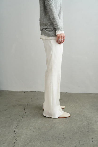 Textured Lace Pants / WHITE