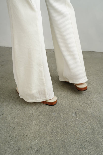Textured Lace Pants / WHITE