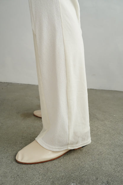 Textured Lace Pants / WHITE