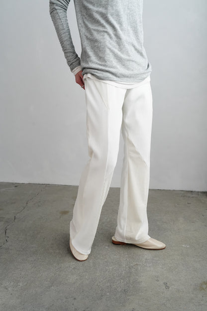Textured Lace Pants / WHITE