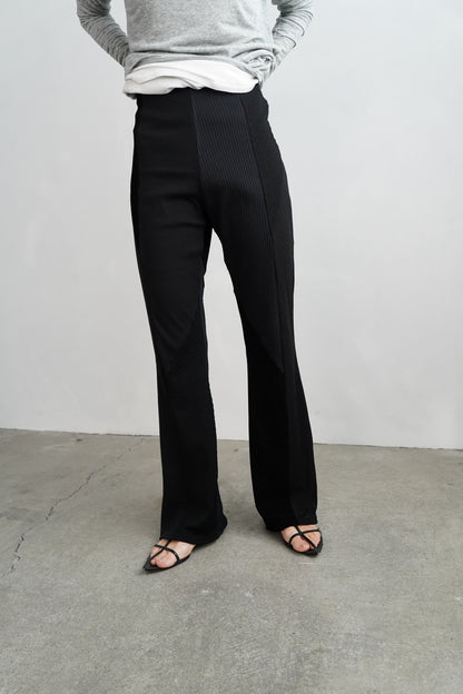 【SAMPLE SALE】Textured Lace Pants/BLACK(162㎝丈)