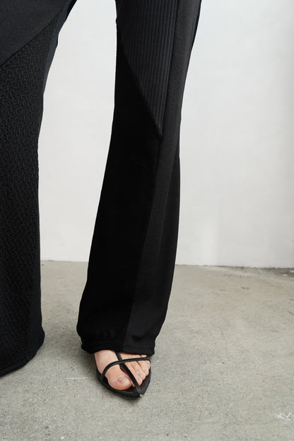 【SAMPLE SALE】Textured Lace Pants/BLACK(162㎝丈)
