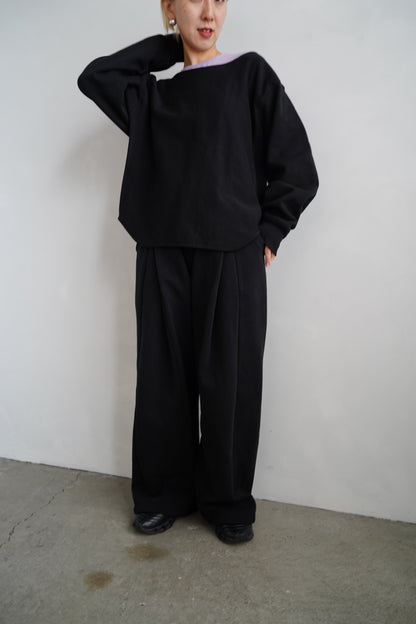 Sweat Wide Pants / BLACK -10月31日発送-