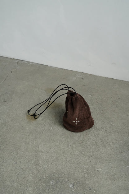 Suede Studs Bag / BROWN