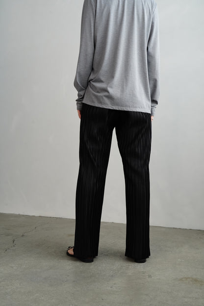 Pleats Wrap Skirt Pants / BLACK -4月24日発送-