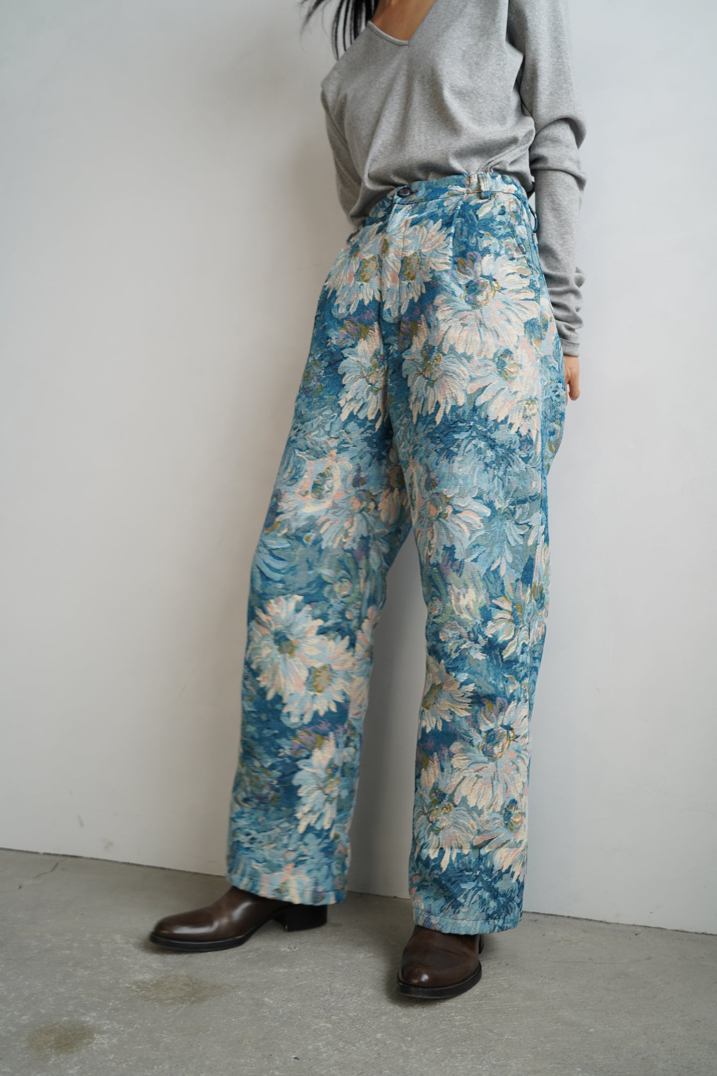 Jacquard Pants / BLUE -5日以内発送-