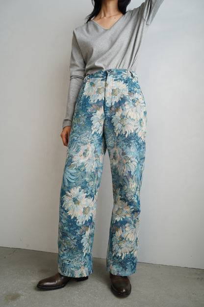 Jacquard Pants / BLUE -5日以内発送-